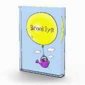 バルーンマンガで散水缶のかわいいマウス フォトブロック (右)