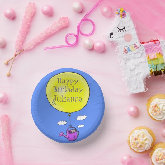 バルーンマンガで散水缶のかわいいマウス ペーパーボウル (パーティー)