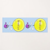 バルーンマンガで散水缶のかわいいマウス ヨガマット (正面(横))