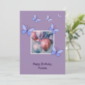 バルーンモダンフォトハッピーバースデーカード 招待状 (スタンド正面)