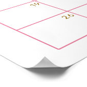 バルーンユーカリ推測ベビー期日カレンダー ポスター (角)