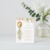 バルーンユーカリ金ゴールドベビーウィングウェル エンクロージャーカード (スタンド正面)
