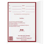 バルーンライフコーチハッピーバースデーギフト証明書 (内側 (左))