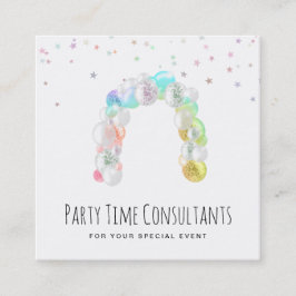 *~*バルーンレインボーパーティーイベントプランナー スクエア名刺