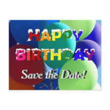 バルーンレインボー誕生日日付の保存