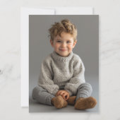 バルーンレインボーIカスタムフォトバースデーパーティー 招待状 (裏面)