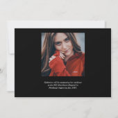 バルーンレターMDカドゥセウス聴診器の卒業 案内状 (裏面)