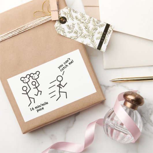 バルーンレディースシール！ 長方形シール (ギフト)