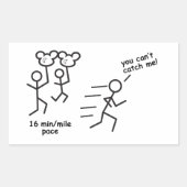 バルーンレディースシール！ 長方形シール (正面)