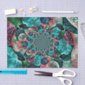 バルーンヴィンテージアンティークターコイズティール（緑がかった色）ブルーレトロ 薄葉紙 (クラフト)