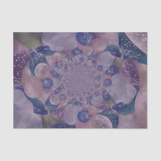 バルーンヴィンテージアンティーク紫ピンク絵を描 薄葉紙 (正面)