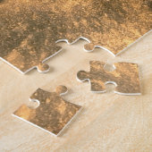 バルーンヴィンテージアンティーク金ゴールド紫抽象芸術おもしろい ジグソーパズル (側面)