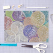 バルーンヴィンテージパープル金ゴールドホワイトパステル 薄葉紙 (クラフト)