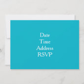 バルーン乳児または幼児の子供の誕生日パーティー 招待状 (裏面)