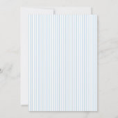 バルーン付きかわいいクマ青い男の子の赤ちゃんシャワー 招待状 (裏面)