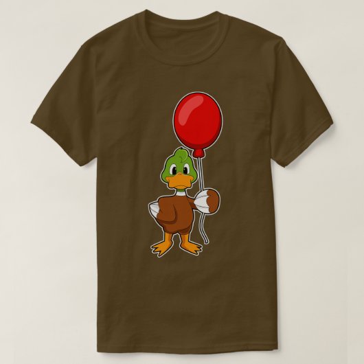 バルーン付きアヒル Tシャツ (デザイン正面)