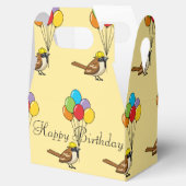 バルーン付きカワイカートカートスパロー誕生日 フェイバーボックス (オープン)