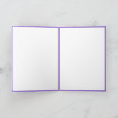 バルーン付きガールパープルハッピーバースデー カード (内部)