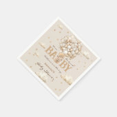 バルーン付きクマBohoニュートラル赤ちゃんシャワー スタンダードカクテルナプキン (角)