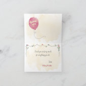 バルーン付きゴールデンドル サンキューカード (内部)