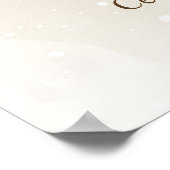 バルーン付きテディベア歓迎の看板ポスター ポスター (角)