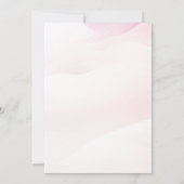 バルーン付きテディベア男の子または女の子のジェンダーの明け 招待状 (裏面)