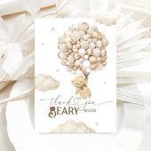 バルーン付きテディベア赤ちゃんシャワーが多く必要 サンキューカード