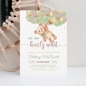 バルーン付きテディベア赤ちゃんシャワーベア 招待状