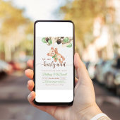 バルーン付きテディベア赤ちゃんシャワーベア 招待状