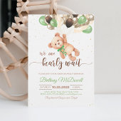 バルーン付きテディベア赤ちゃんシャワーベア 招待状