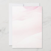 バルーン付きテディベア赤ちゃんシャワー 招待状 (裏面)