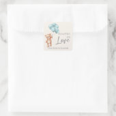 バルーン付きテディベア スクエアシール (バッグ)