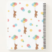バルーン付きテディベア ノートブック (裏面)
