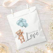 バルーン付きテディベア フェイバーバッグ (クリップ留めされた状態)