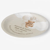 バルーン付きテディベア ペーパープレート (アングル)