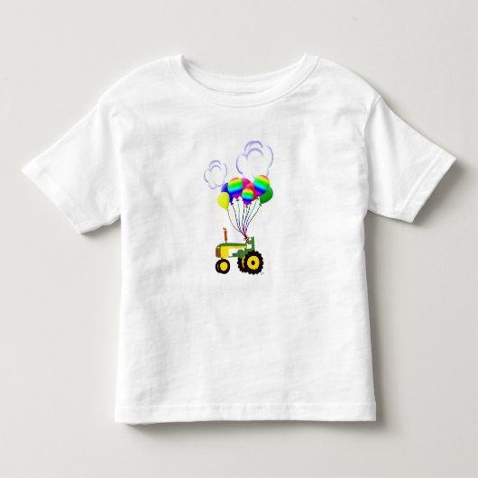 バルーン付きトラクタ トドラーTシャツ (正面)