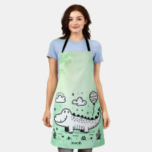 バルーン付きハッピーアリゲーター – かわいい子供部屋アート