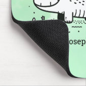 バルーン付きハッピーアリゲーター – かわいい子供部屋アート マウスパッド (コーナー)