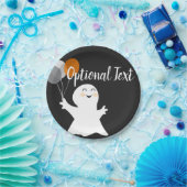 バルーン付きハロウィーンリトル幽霊 ペーパープレート (パーティー)