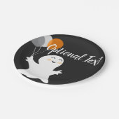 バルーン付きハロウィーンリトル幽霊 ペーパープレート (アングル)