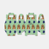 バルーン付きバセットハウンド誕生日ギフトボックス フェイバーボックス (折り畳みなし)