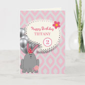 バルーン付きバニー カード (正面)