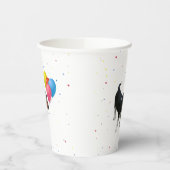 バルーン付きビーグル子犬紙カップ 紙コップ (左)