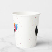 バルーン付きビーグル子犬紙カップ 紙コップ (右)