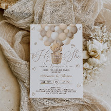 バルーン付きベア&ハート性別の表示