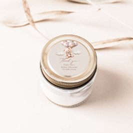 バルーン付きベビーシャワーでクマを待つことができる ラウンドシール