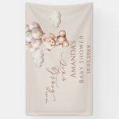 バルーン付きベビーシャワーでクマを待つことができる 横断幕 (縦)