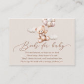 バルーン付きベビーシャワーベビー エンクロージャーカード (正面)