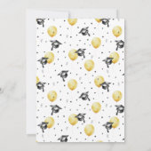 バルーン付き卒業パーティー用帽子 招待状 (裏面)