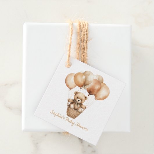 バルーン付き可愛いテディベア フェイバータグ (インサイチュ)